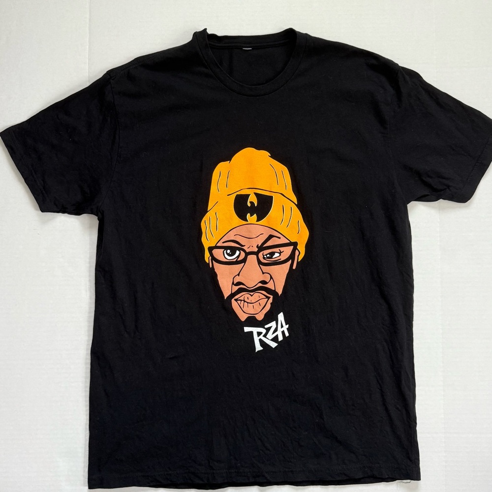 🔴Wu-Tang Shirt Size XL Rza Cartoon Black Shirt Bobby Digital